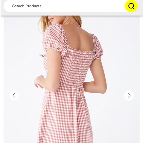 forever 21 red gingham dress Red Cotton dress Size M FOREVER 21 M (8-10)